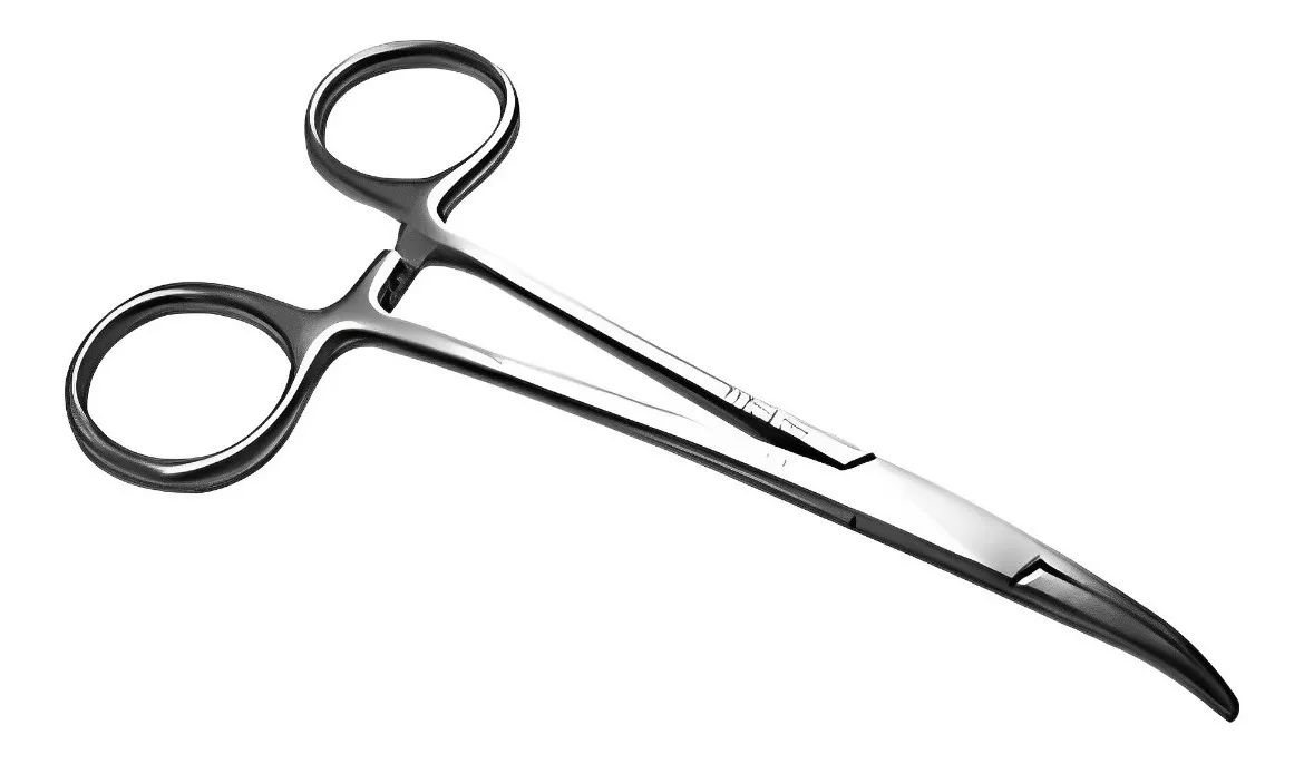 Pinza Mosquito Halstead Curva 12cm Acero Inoxidable Hergom