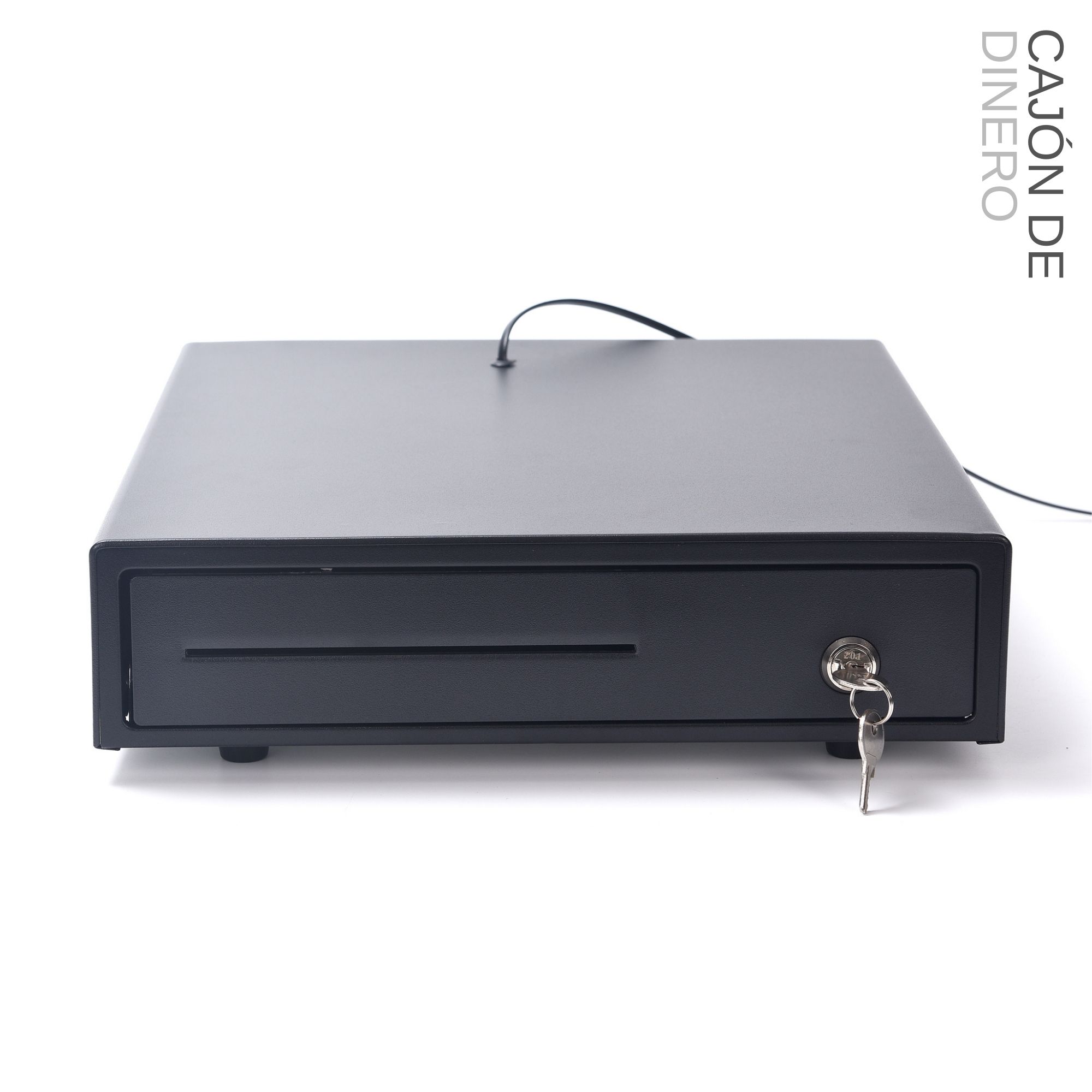 Cajon De Dinero Metalico 4 Billetes 5 Monedas Cable Rj11