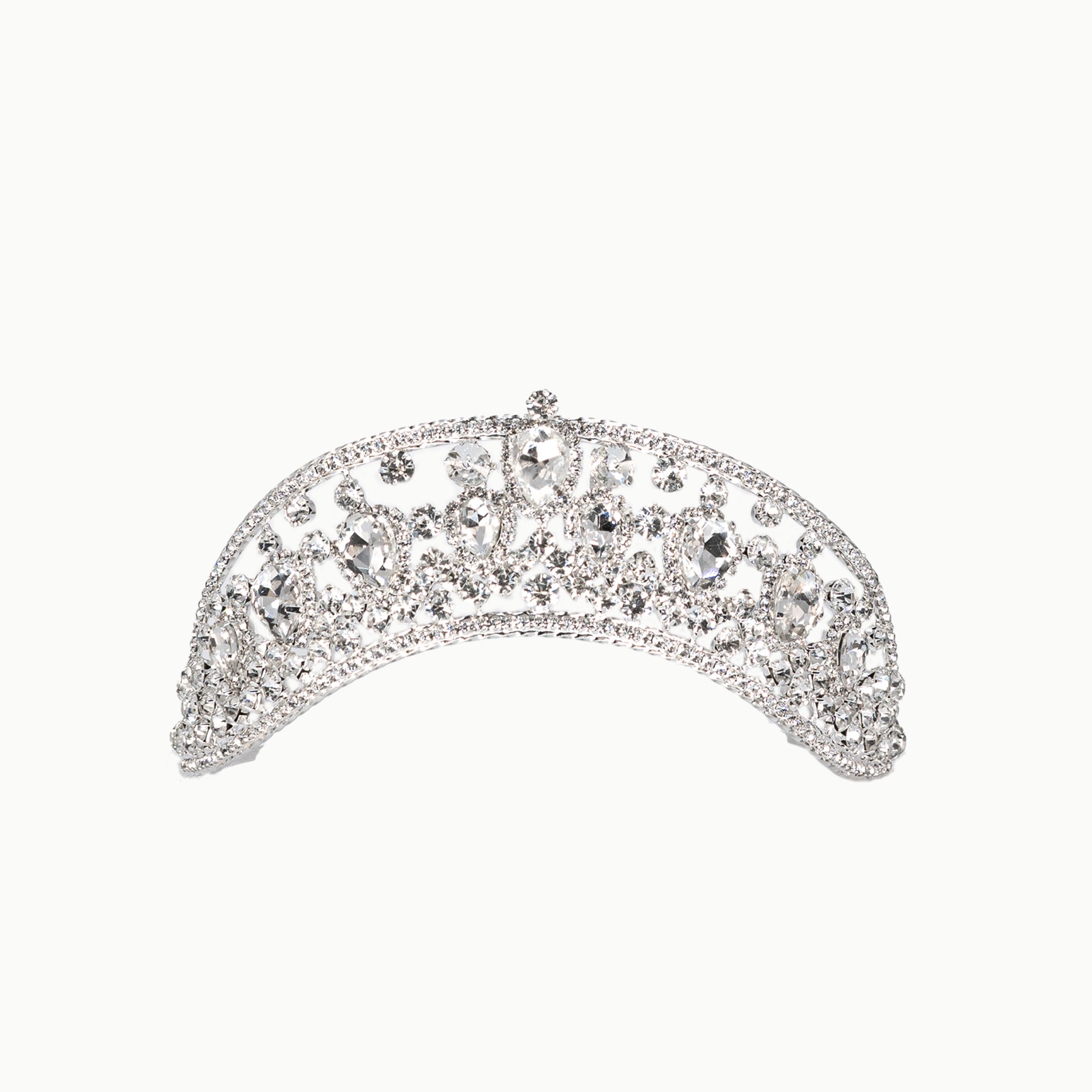 TIARA (CORONA) DE NOVIA Y XV AÑOS CRISTALINA