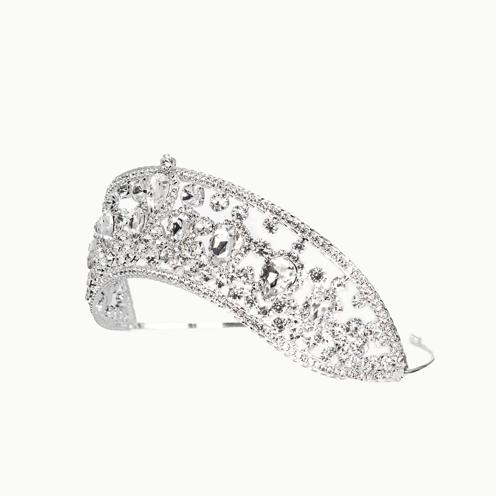 TIARA (CORONA) DE NOVIA Y XV AÑOS CRISTALINA