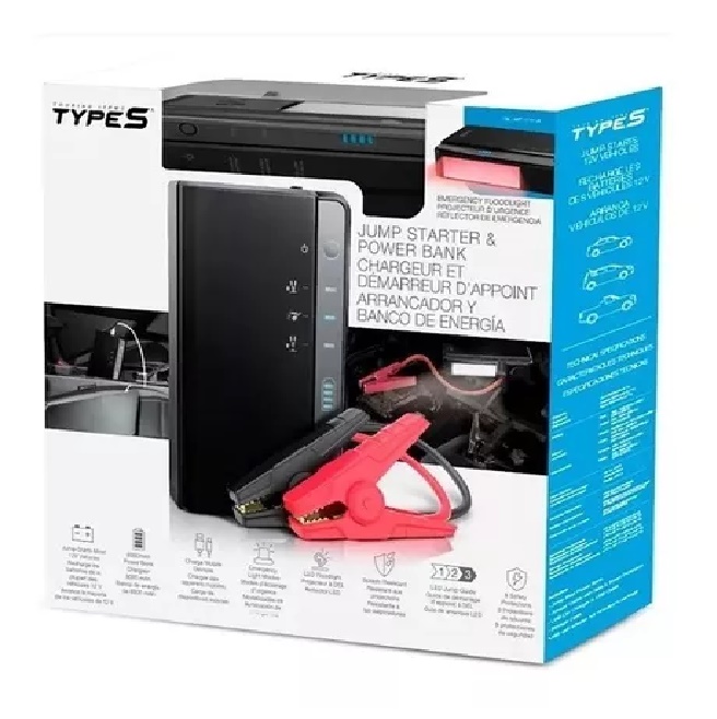 Arrancador Portátil De Batería Pasa Corriente Types Ac 30171