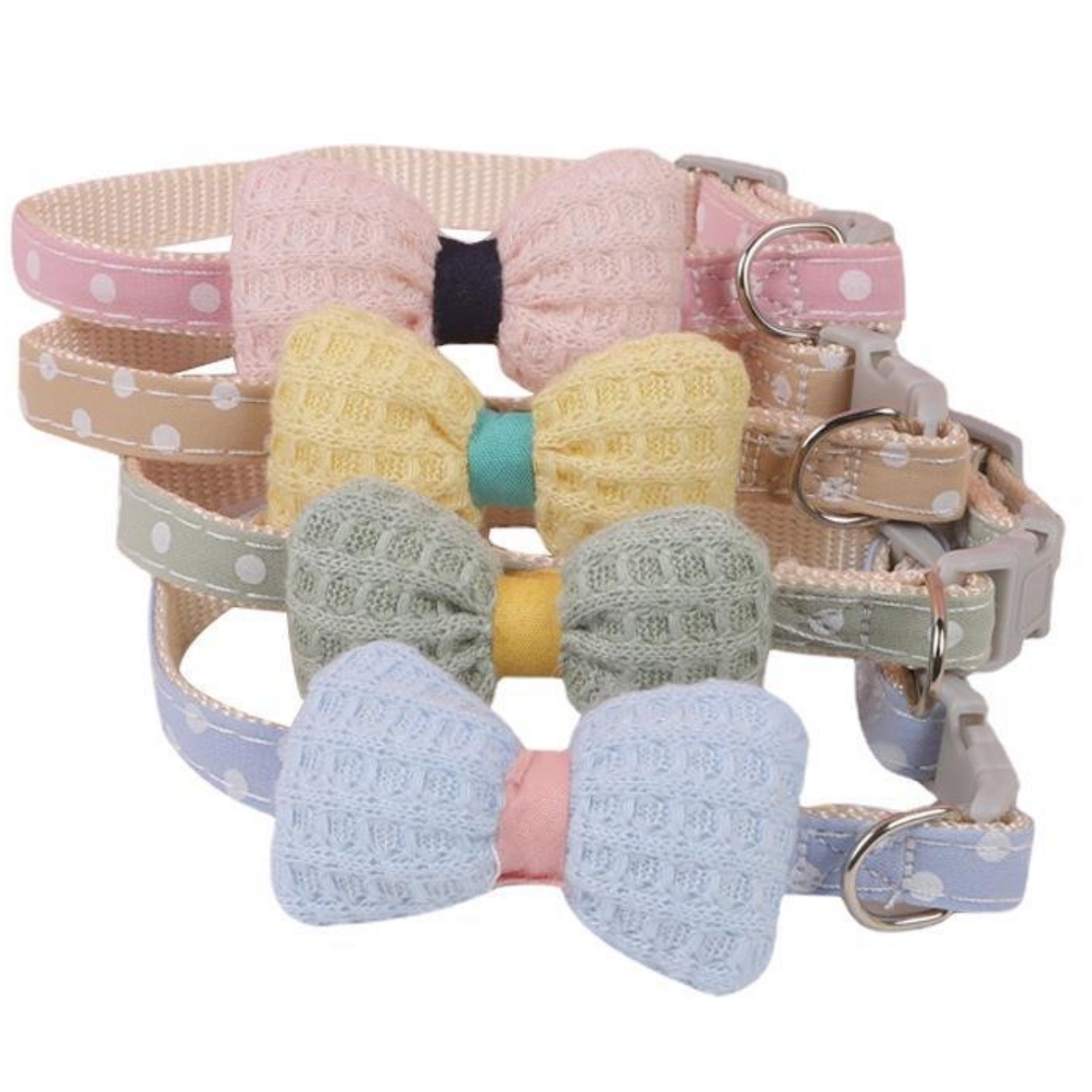 Collar Con Moño Para Gato Y Razas Pequeñas