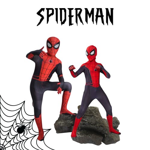 Disfraz De Spiderman Niños Hombre Araña Cosplay Mascara