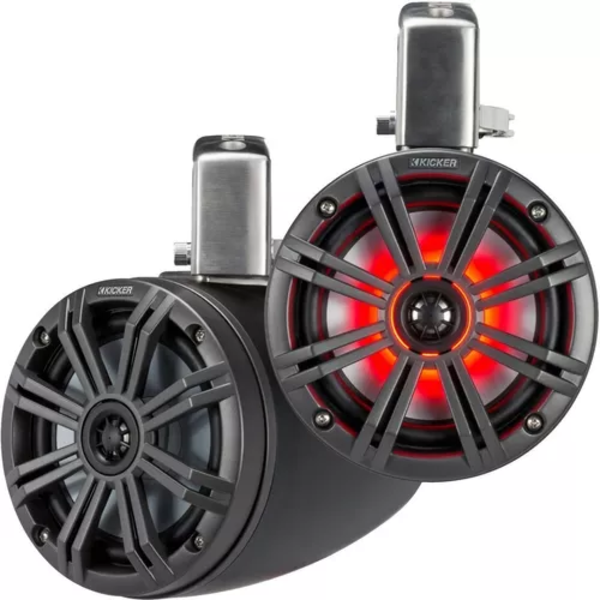 Bocinas Marinas De Torre Kicker 45kmtc8 Luz Led 8 Pulg Rgb