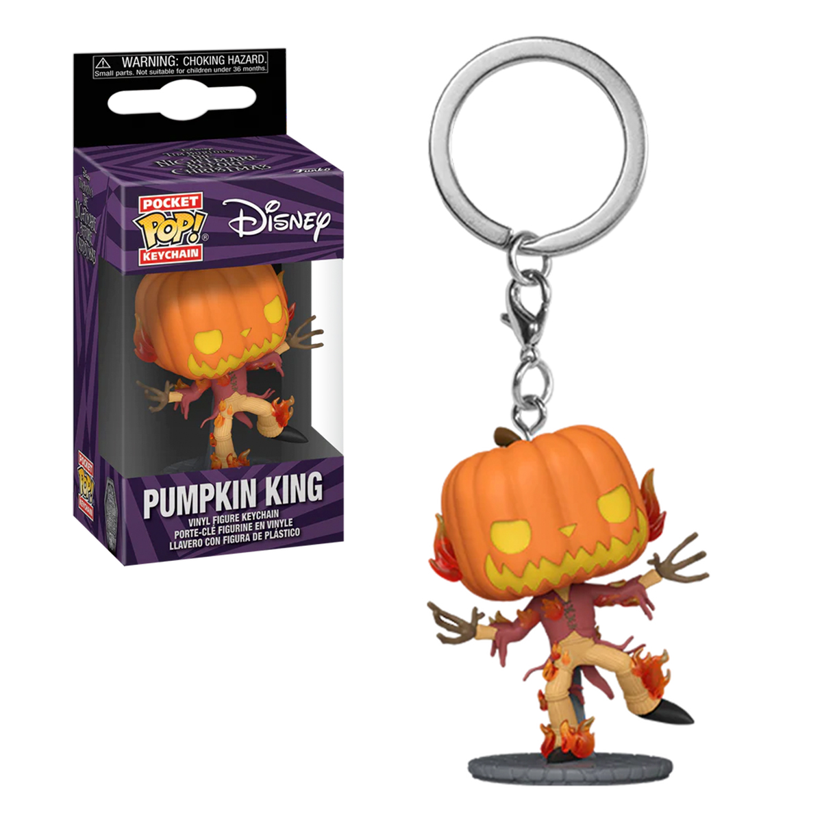 Funko Pop Llavero Rey Calabaza Extraño Mundo De Jack 30 Aniversario Fig Original