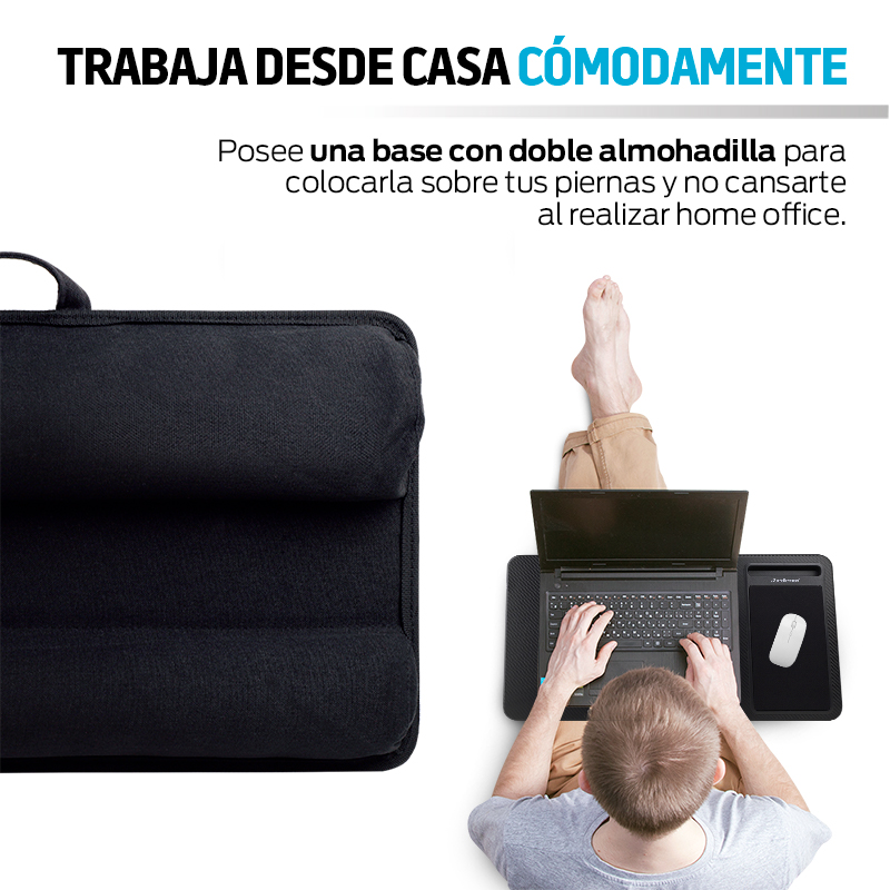 Mesa para Laptop Egonómica con Soporte para Celular y Mouse Pad