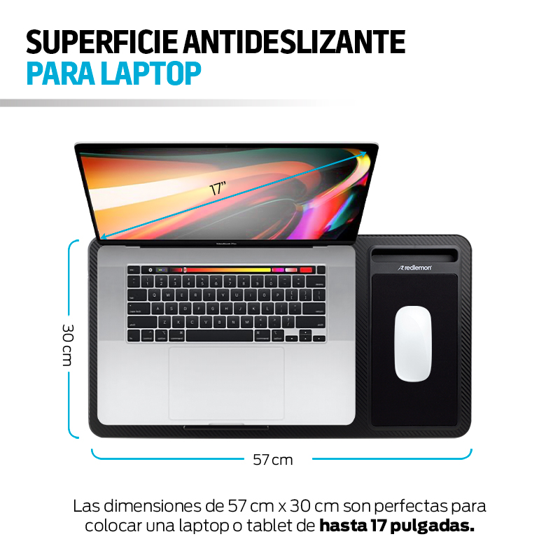 Mesa para Laptop Egonómica con Soporte para Celular y Mouse Pad