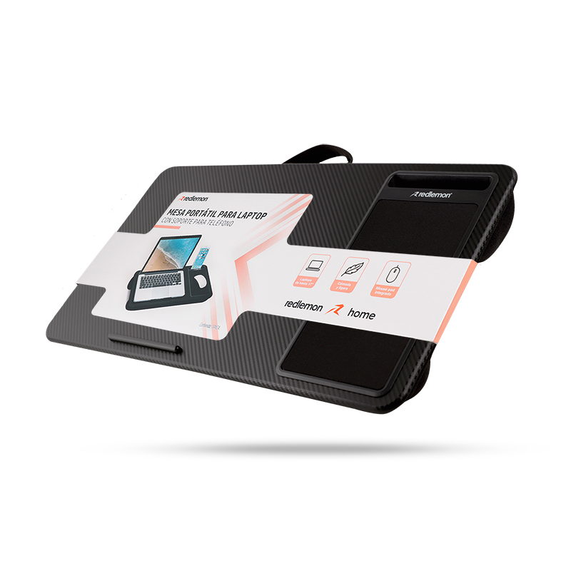 Mesa para Laptop Egonómica con Soporte para Celular y Mouse Pad