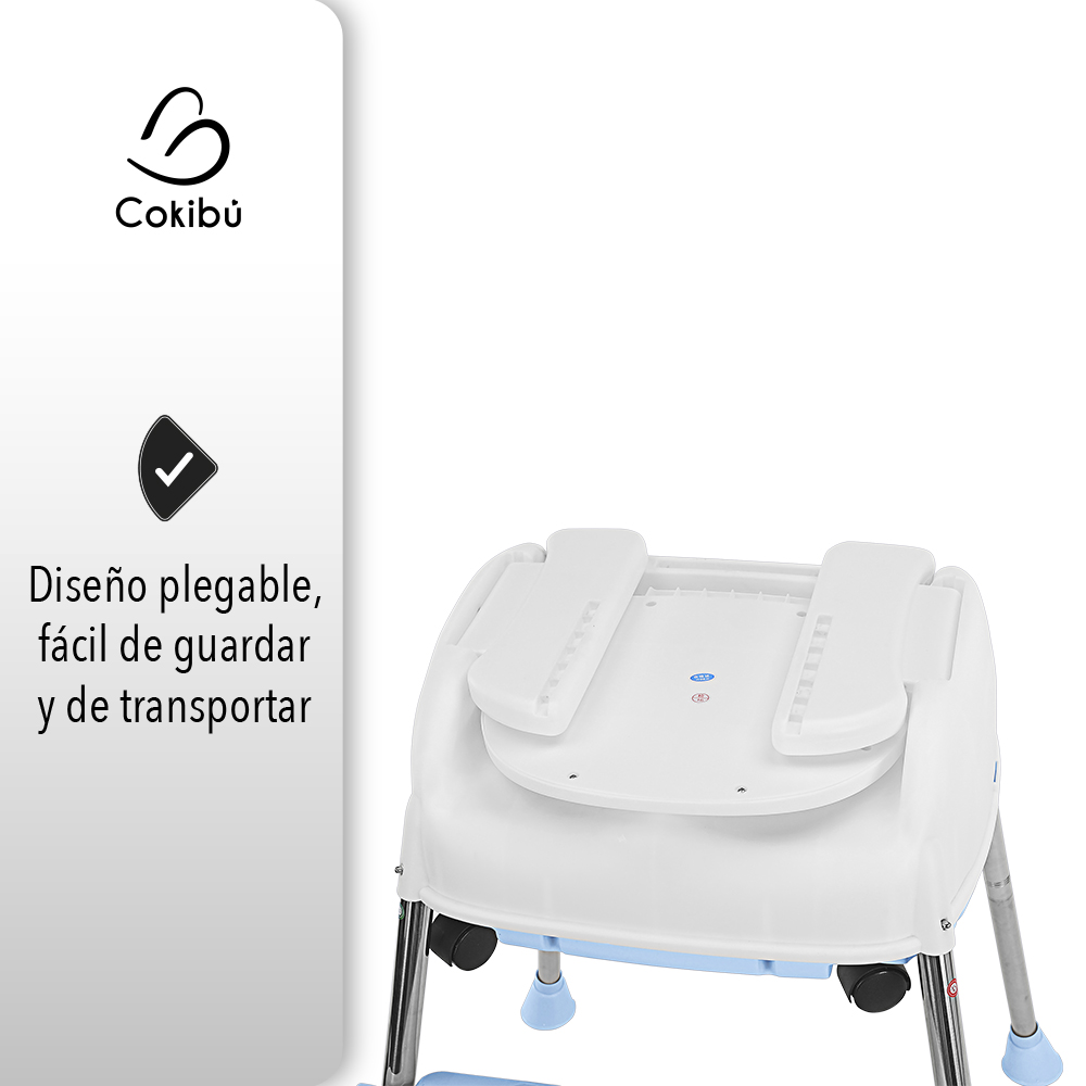 SILLA DE BEBÉ PARA COMER 3 EN 1 COLOR AZUL