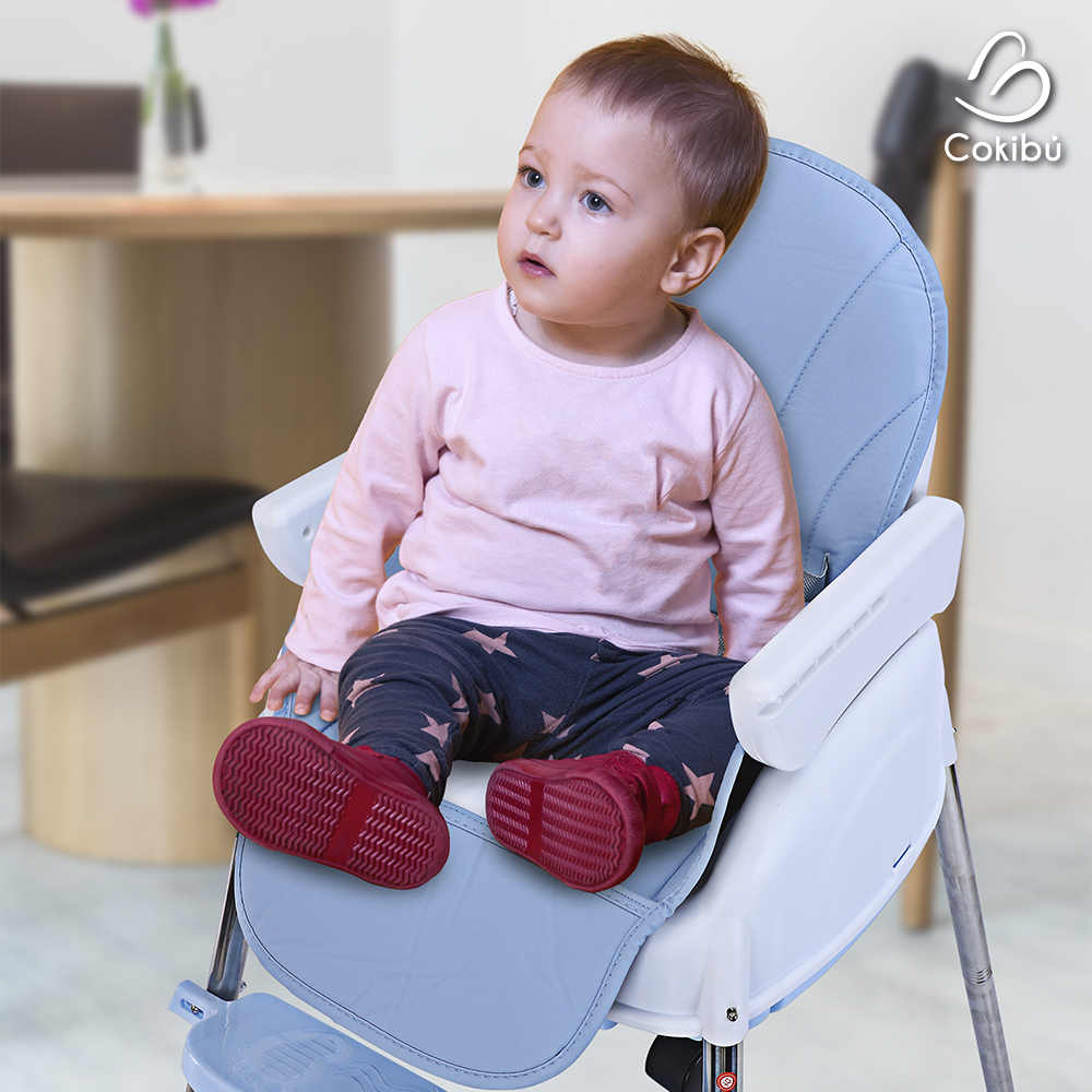 SILLA DE BEBÉ PARA COMER 3 EN 1 COLOR AZUL