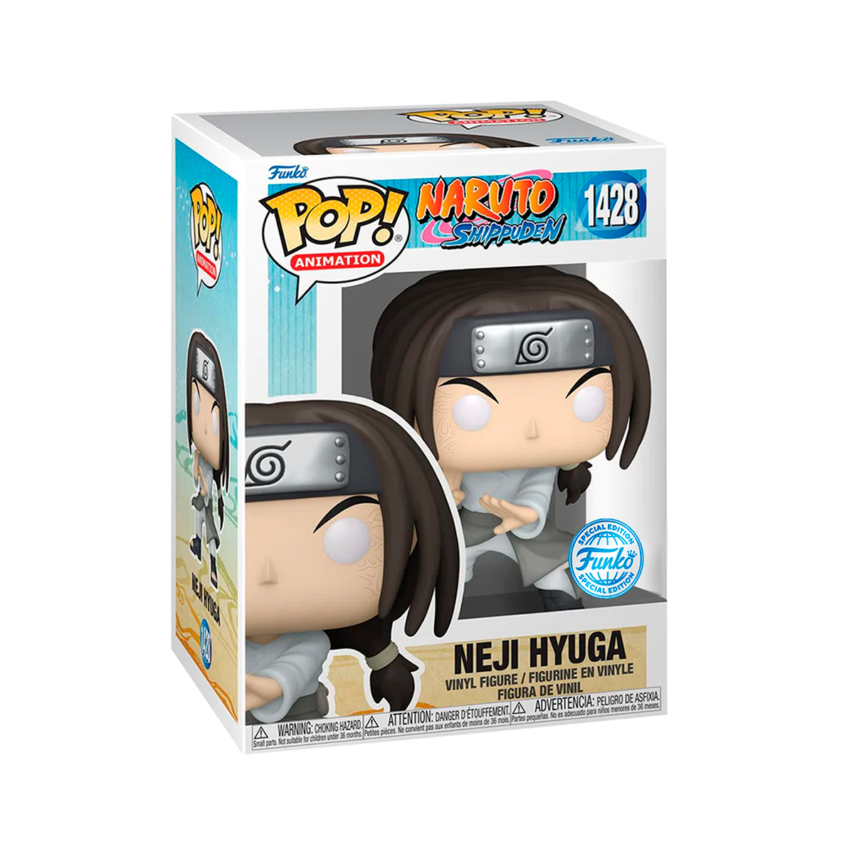Funko Pop Neji Hyuga #1428 Exclusivo Naruto Shippuden Anime Manga Fig Original