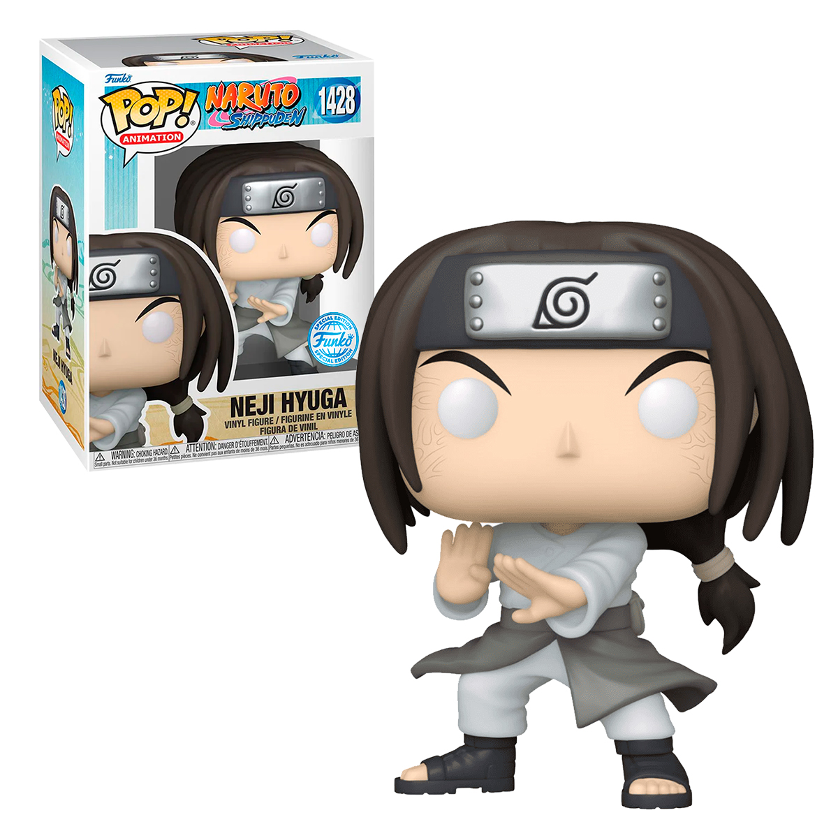 Funko Pop Neji Hyuga #1428 Exclusivo Naruto Shippuden Anime Manga Fig Original