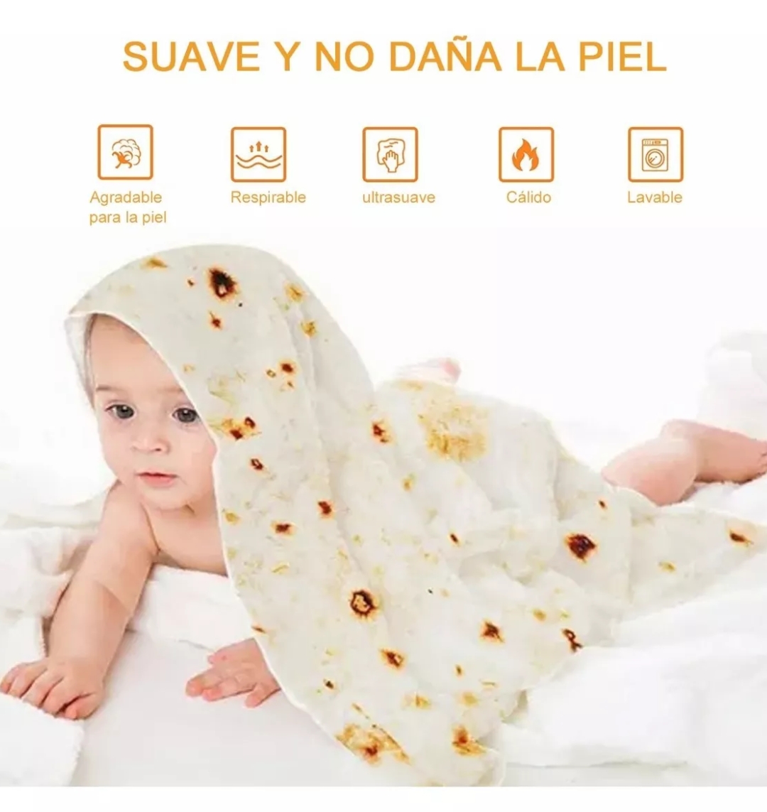 Manta De Tortilla Cobijas De Burrito Cobertor Para Bebe