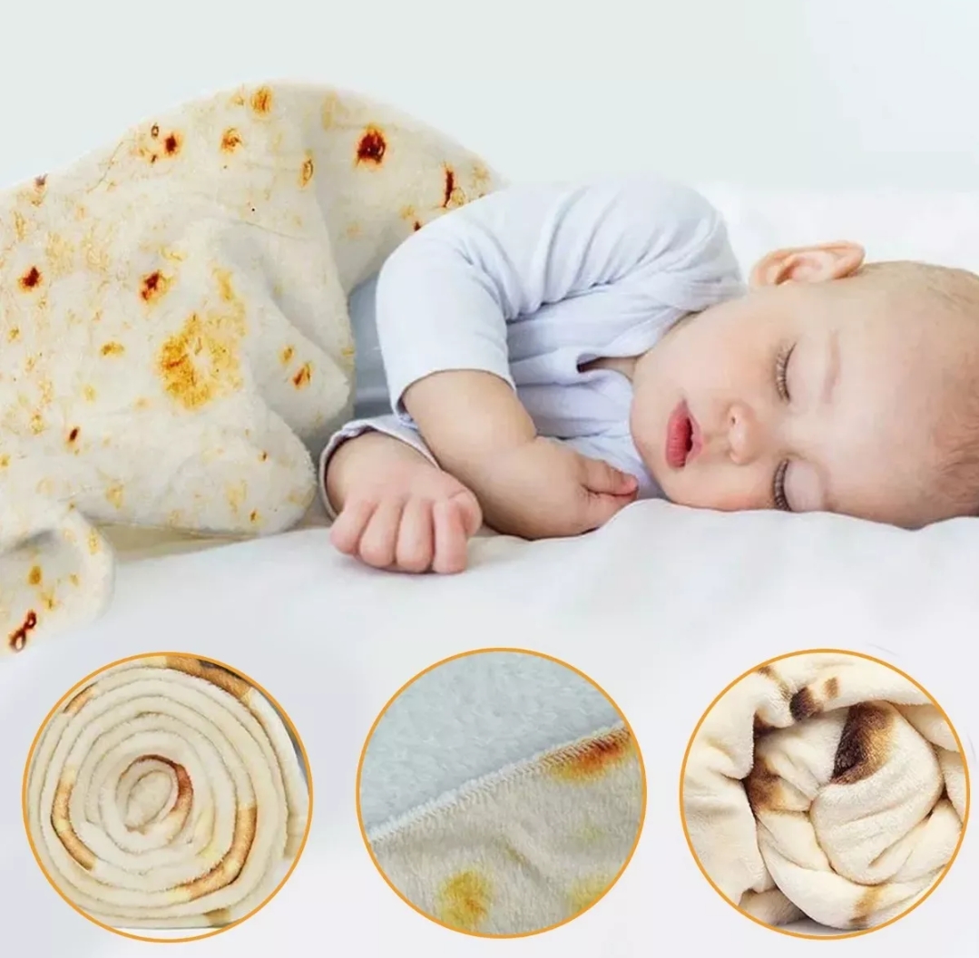 Manta De Tortilla Cobijas De Burrito Cobertor Para Bebe