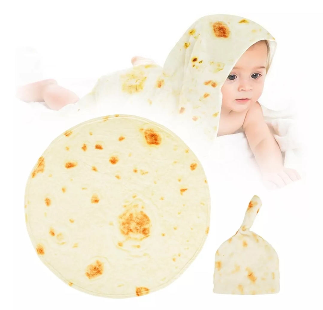 Manta De Tortilla Cobijas De Burrito Cobertor Para Bebe