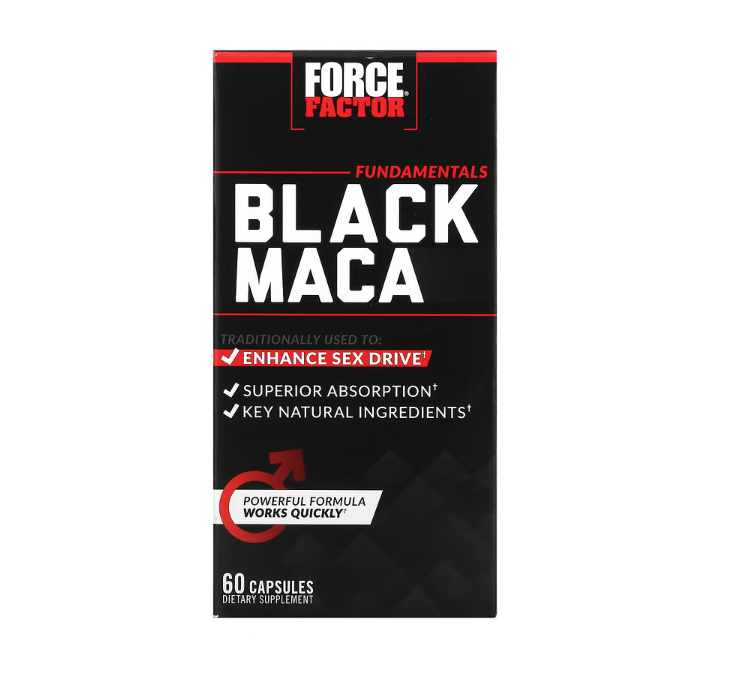 Force Factor Black Maca 60 capsulas