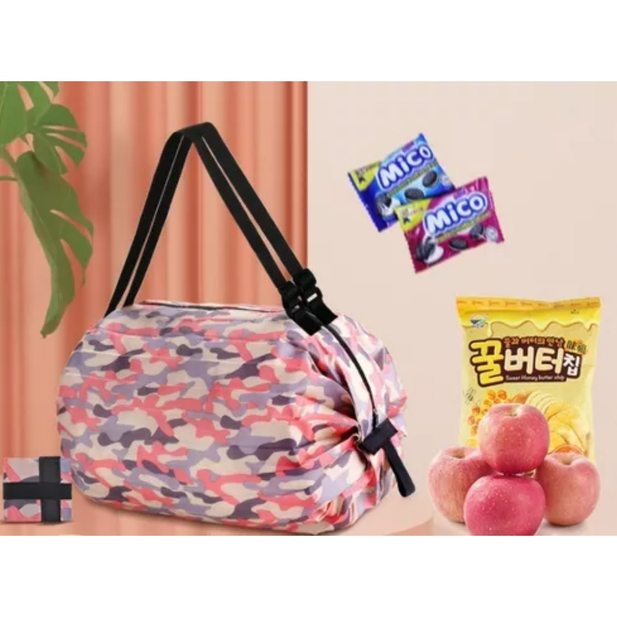 Bolsa De Compras Plegable Portátil De Gran Capacidad