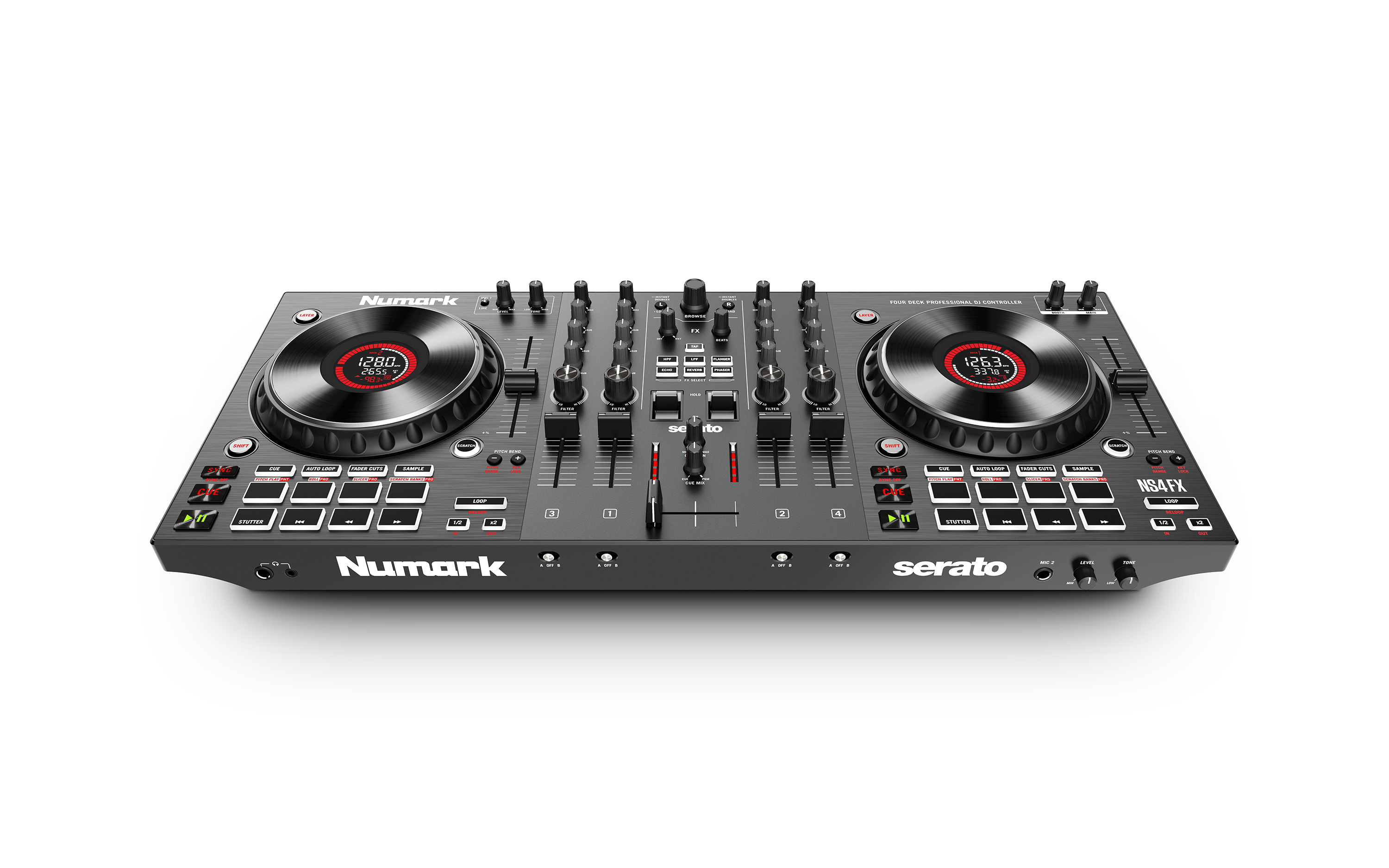 Professional 4-deck Dj Controller Numark Ns4fx