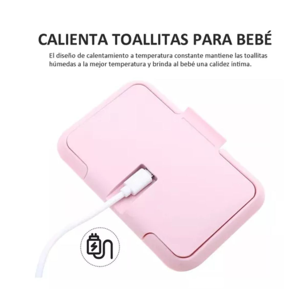 Calentador De Toallitas Húmedas Para Bebés Termostato Rosa