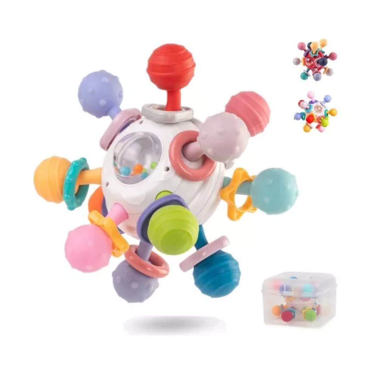 Juguete Para La Dentición Del Bebé, Alivia Las Encías Multicolr