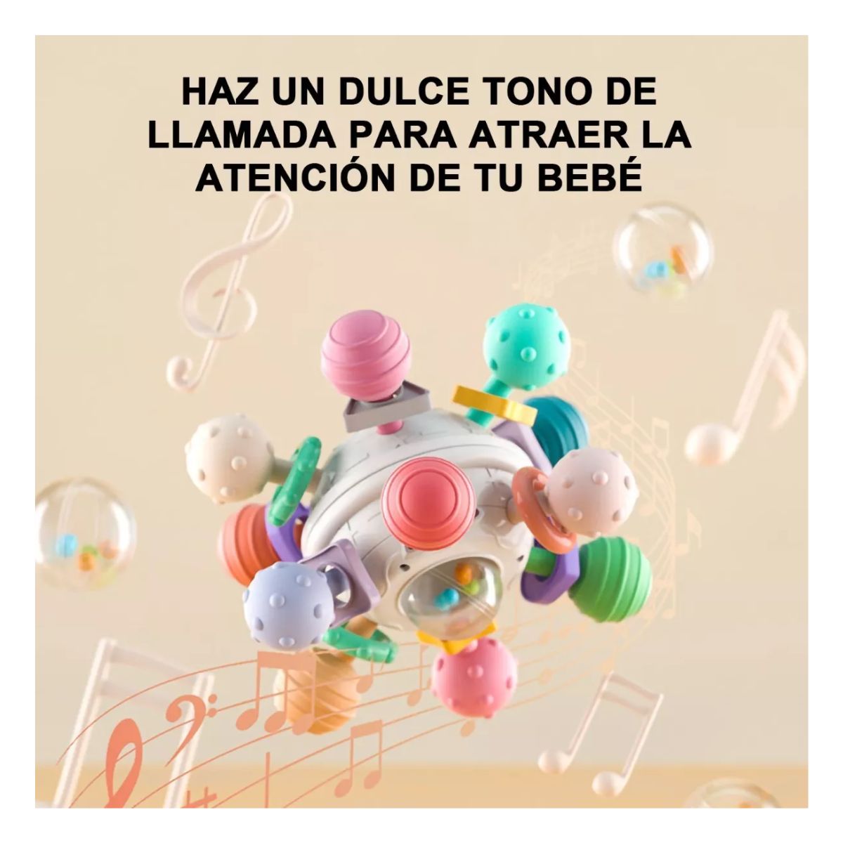 Juguete Para La Dentición Del Bebé, Alivia Las Encías Multicolr