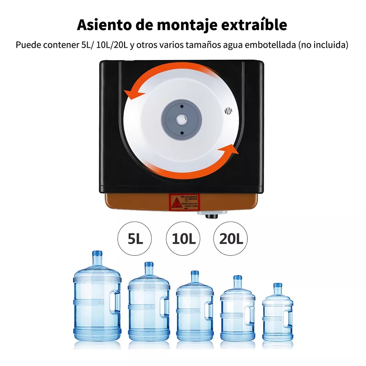 Dispensador Enfriador De Agua Fría Y Caliente 20L.