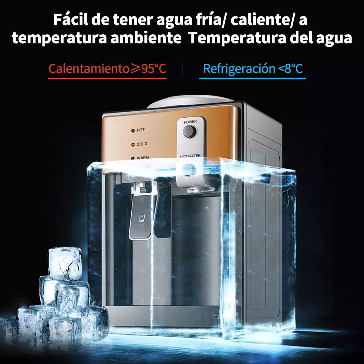 Dispensador Enfriador De Agua Fría Y Caliente 20L.