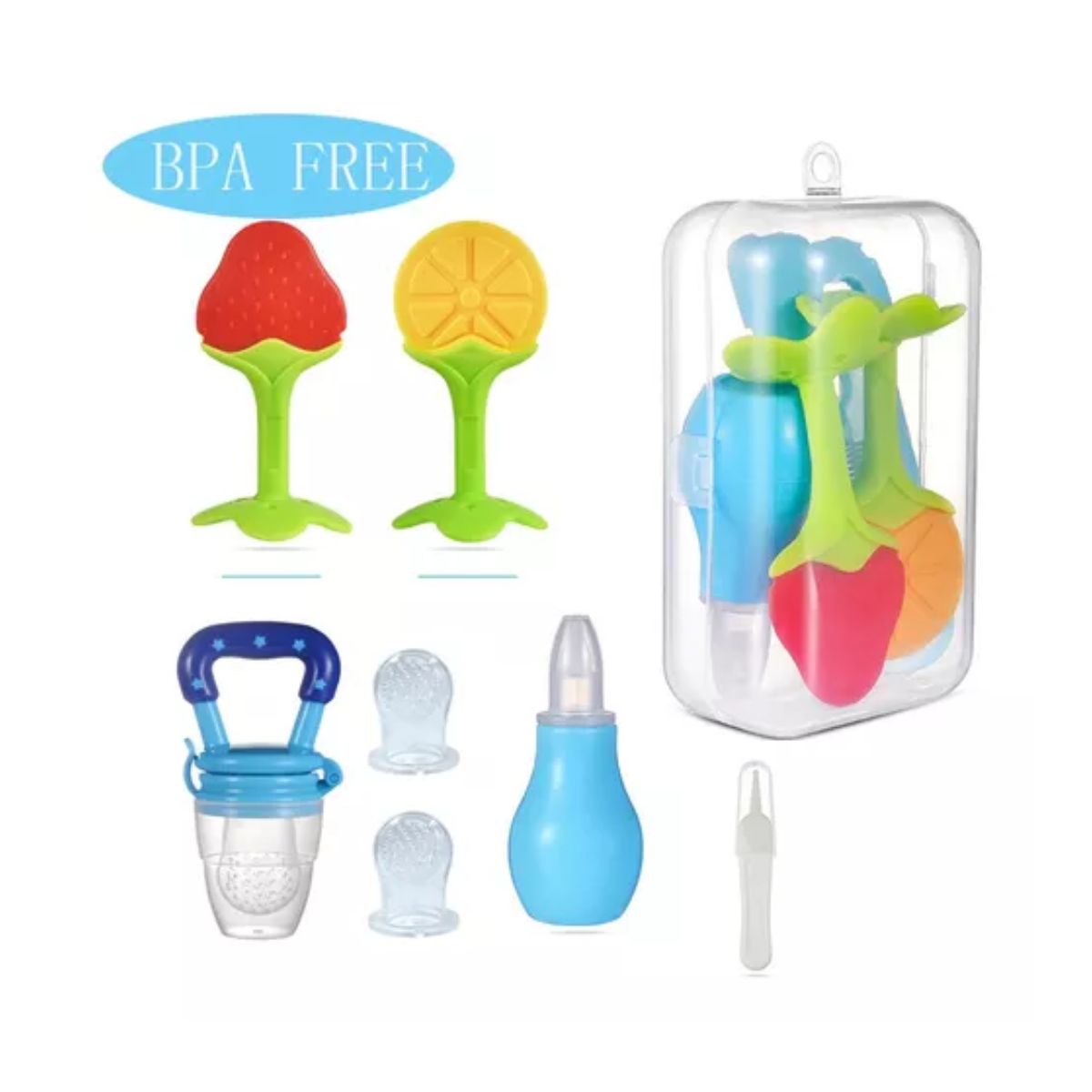 Chupones Para Bebe+Mordederas Bebe Kit Bebé Multicolr