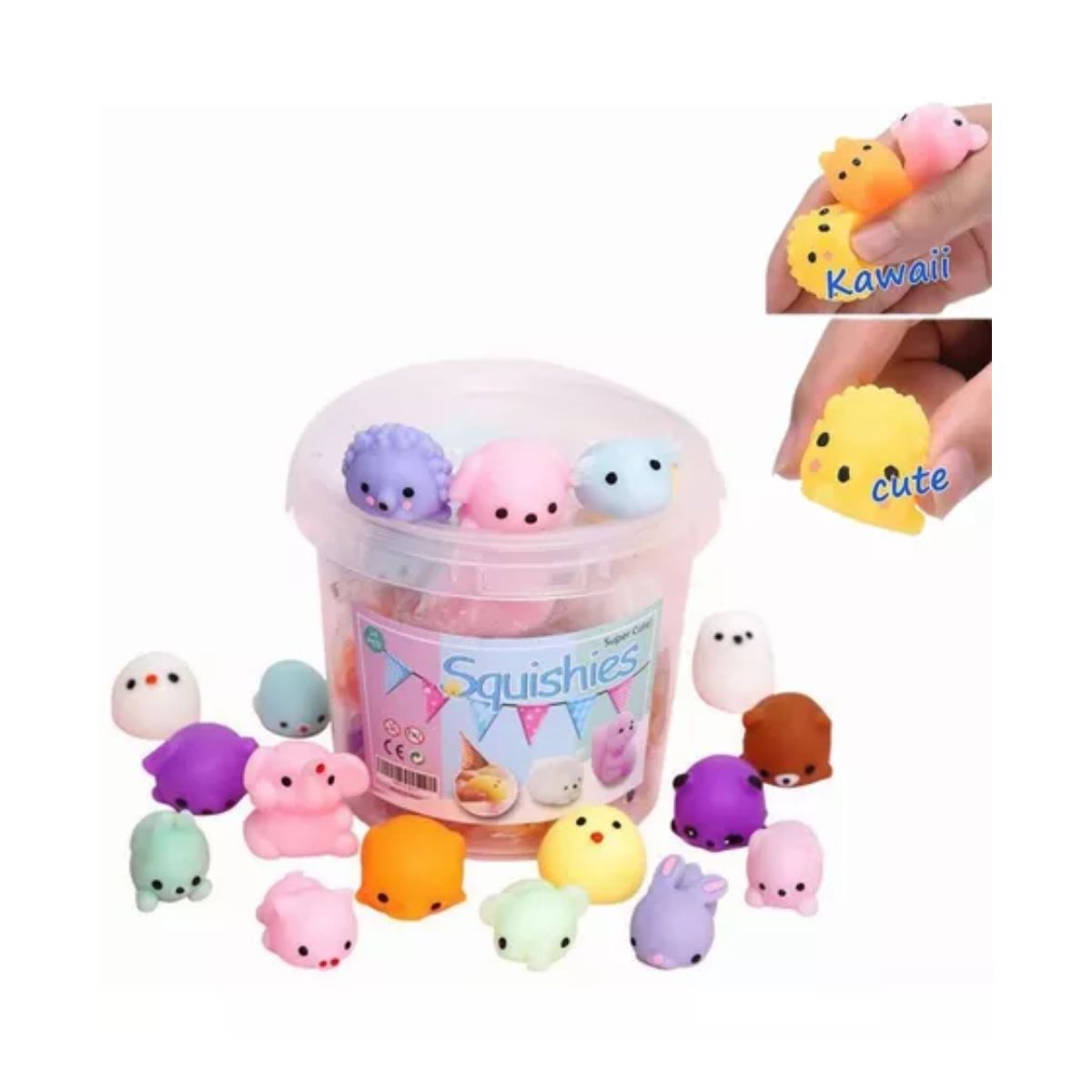 Juguete Escuichi Squishy Barato Kawaii Antiestres Multicolor