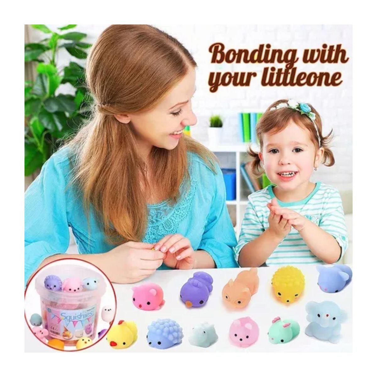 Juguete Escuichi Squishy Barato Kawaii Antiestres Multicolor