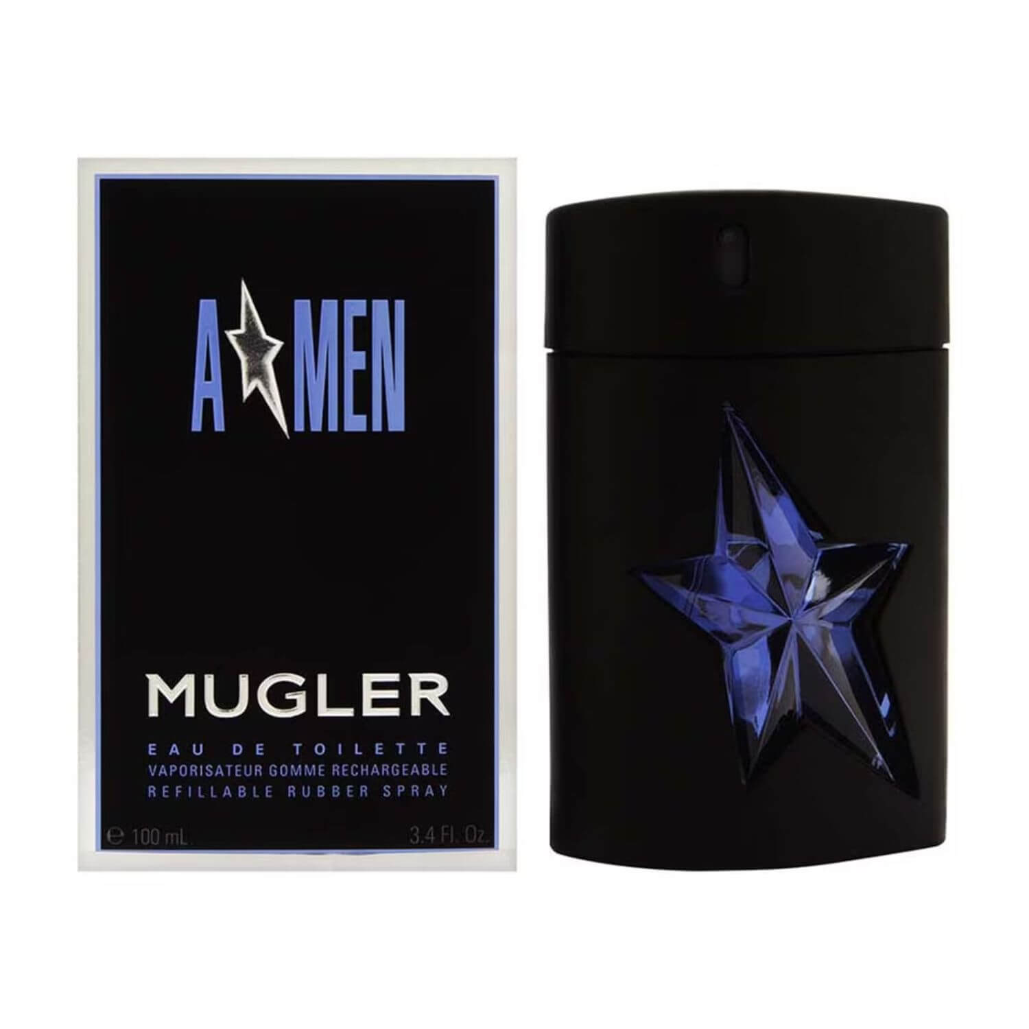 A Men Rechargeable Refillable Rubber 100Ml Edt Spray