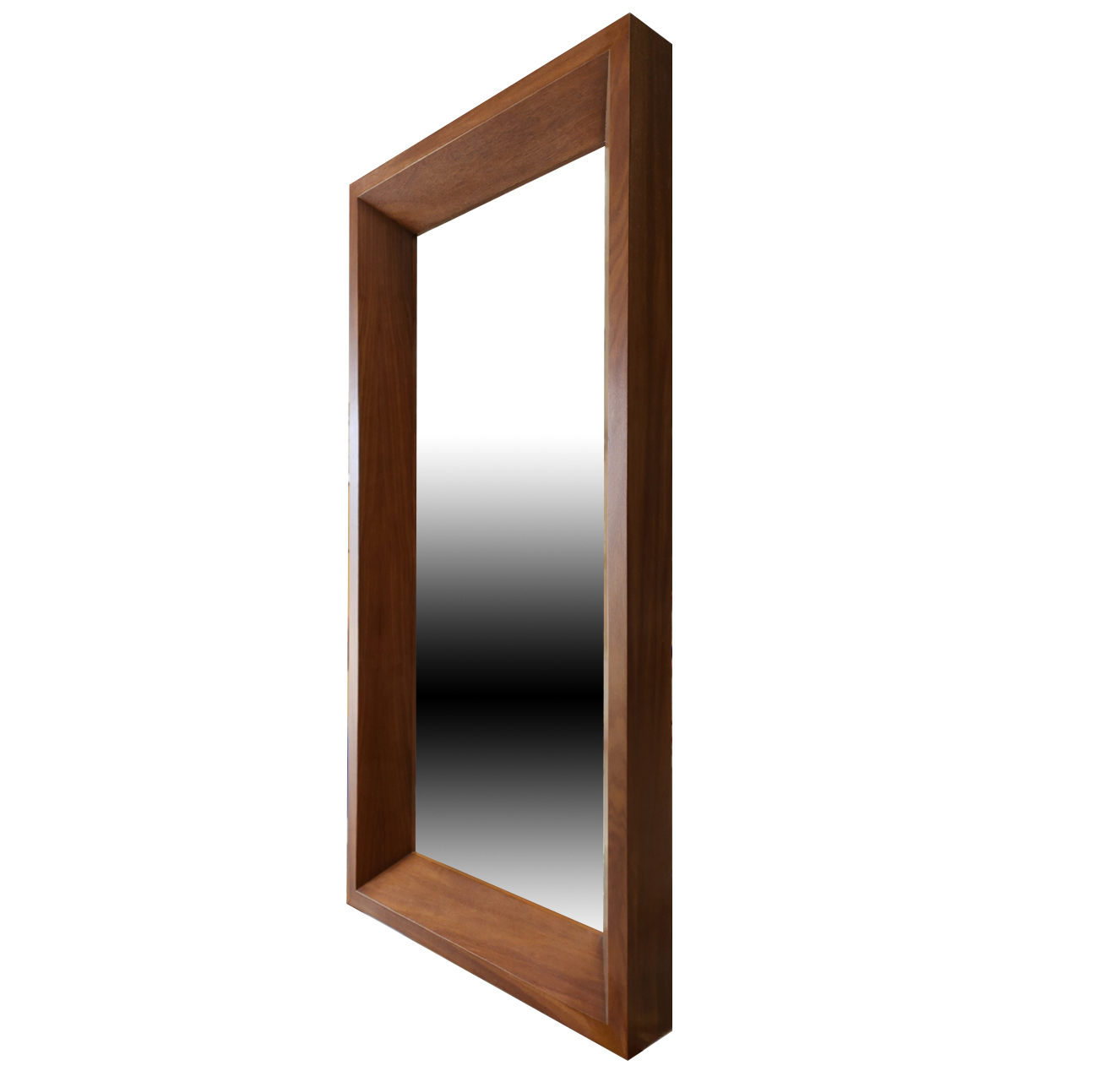 Espejo a muro familia Heinola acabado chapa natural de tzalam y acabado semimate.