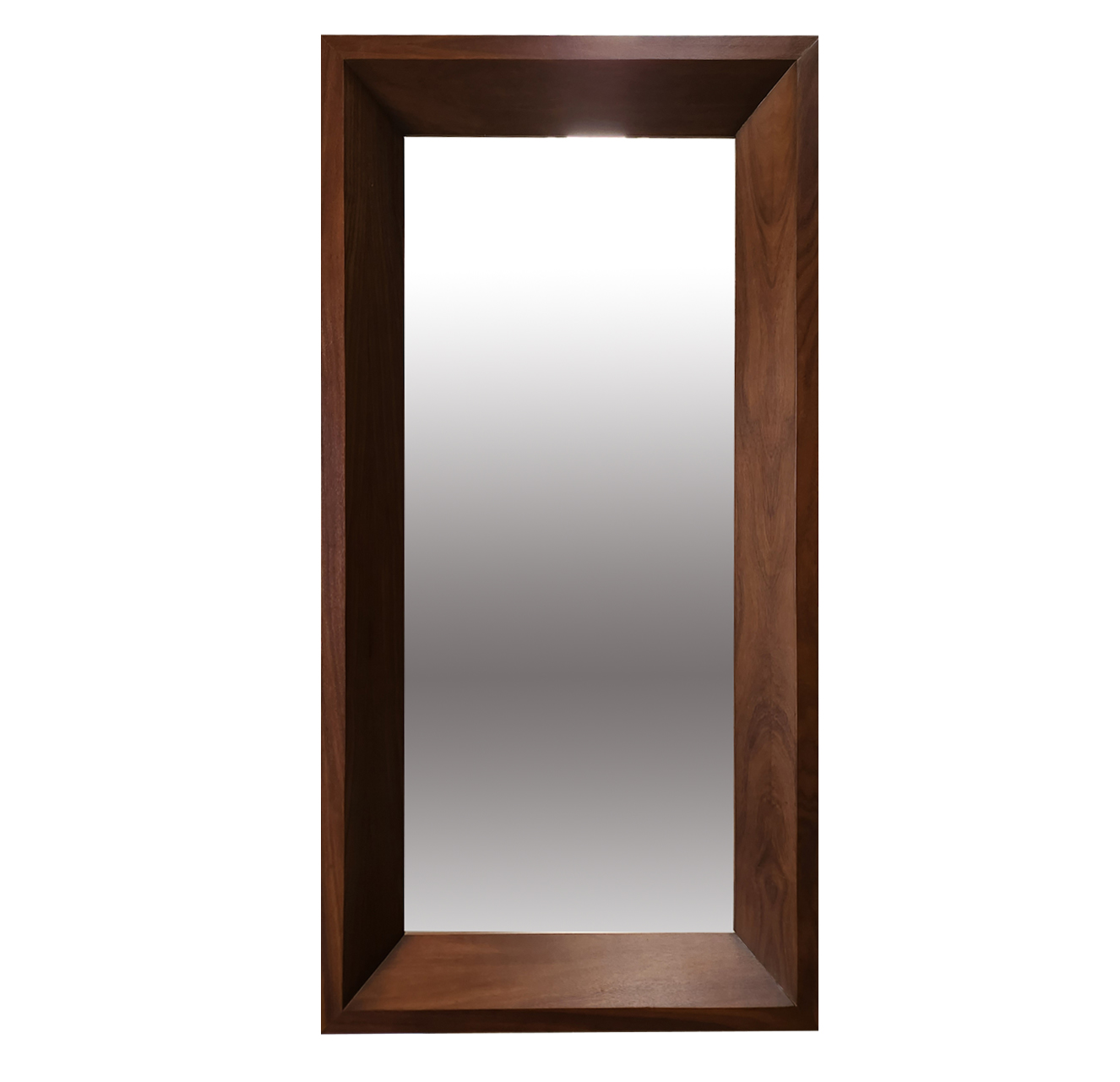 Espejo a muro familia Heinola acabado chapa natural de tzalam y acabado semimate.