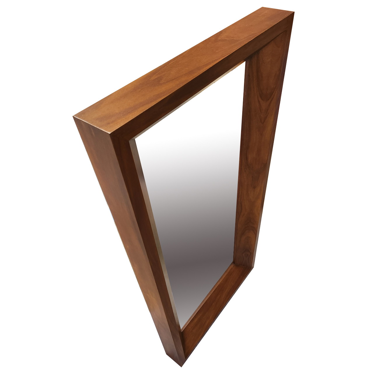 Espejo a muro familia Heinola acabado chapa natural de tzalam y acabado semimate.