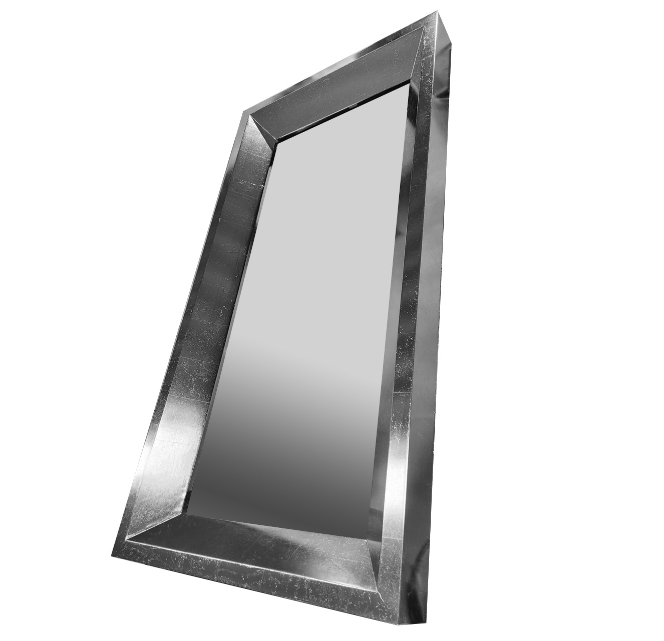 Espejo a muro familia Heinola acabado con hoja de plata (proceso artesanal).