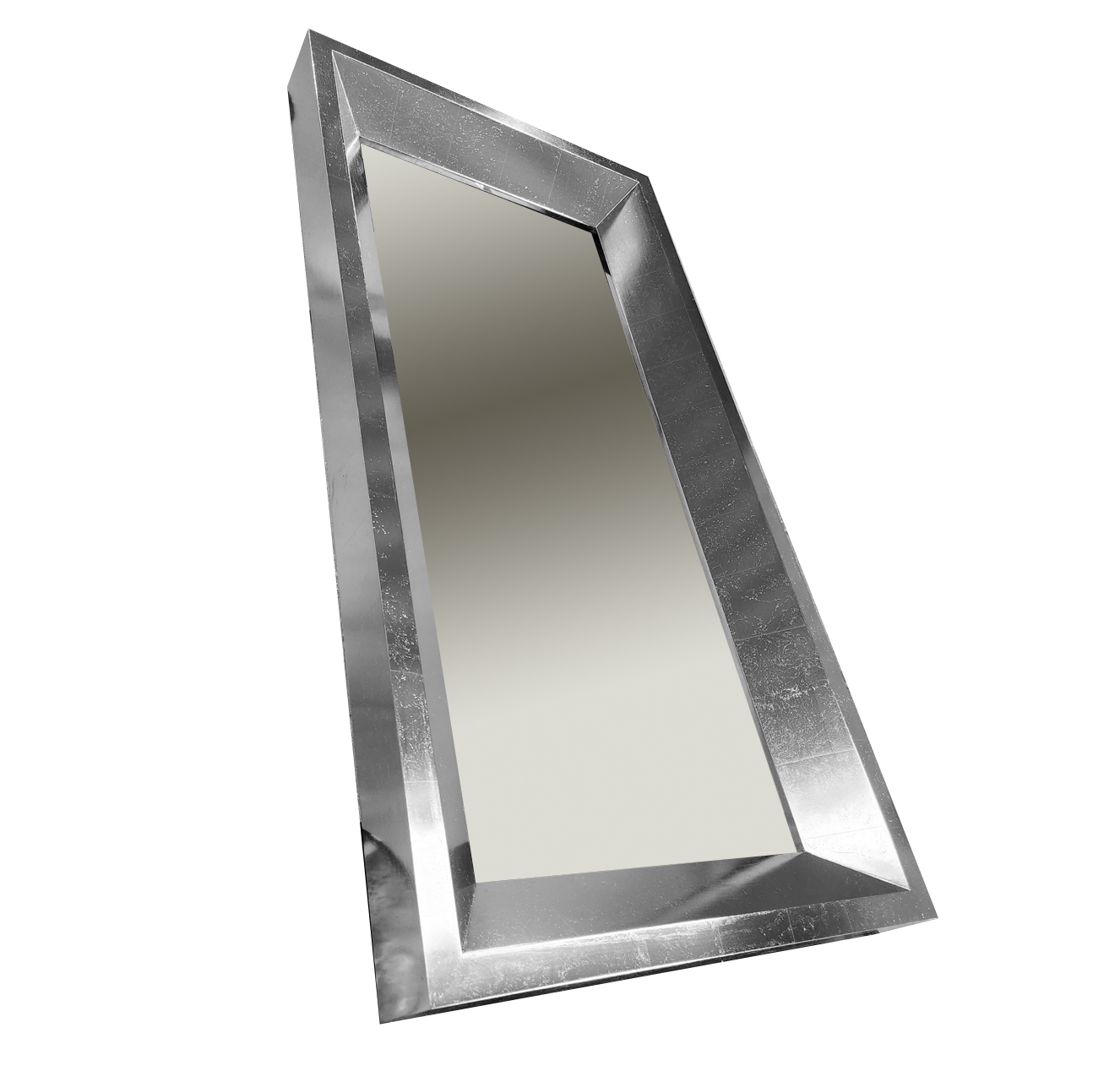 Espejo a muro familia Heinola acabado con hoja de plata (proceso artesanal).