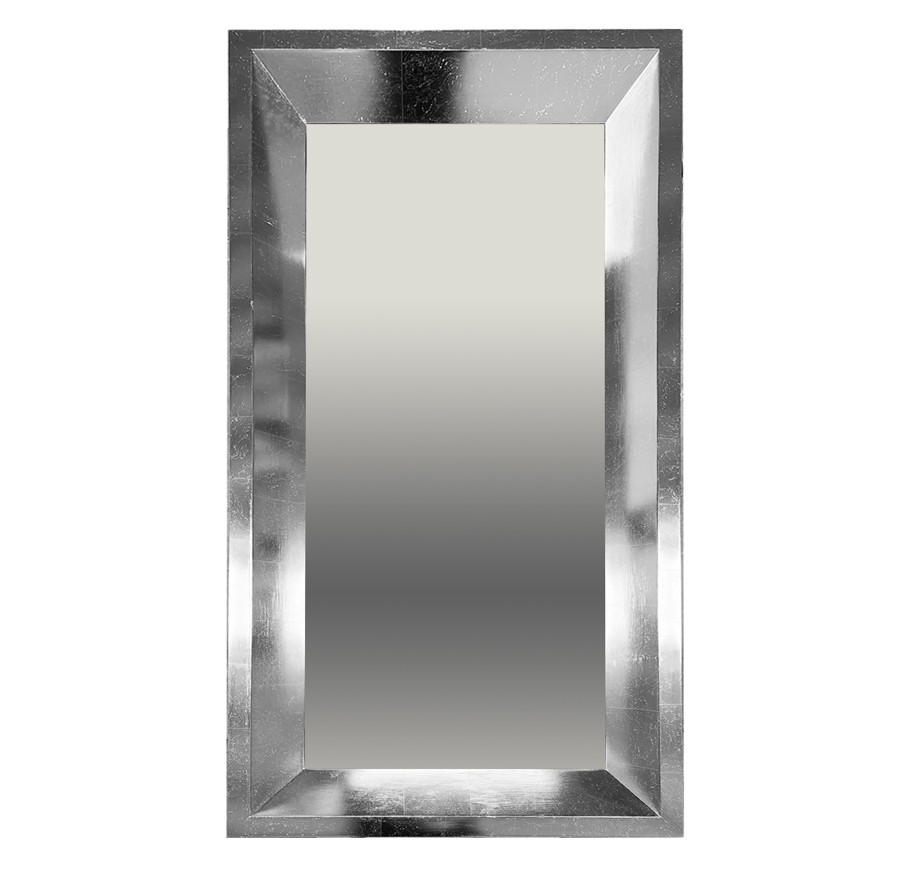 Espejo a muro familia Heinola acabado con hoja de plata (proceso artesanal).