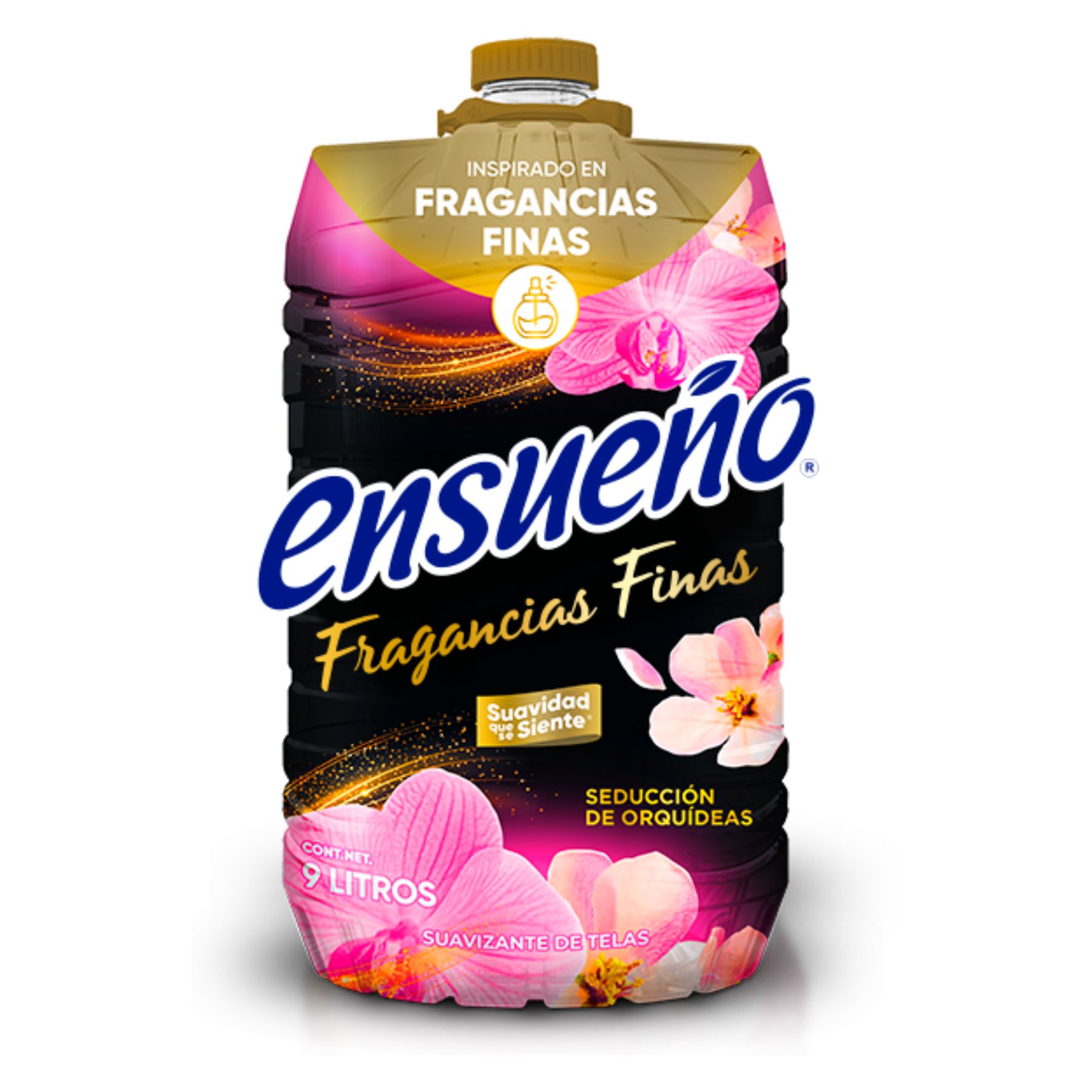 Suavizante de Telas Fragancias Finas 9L Ensueño SMS-NEGRO