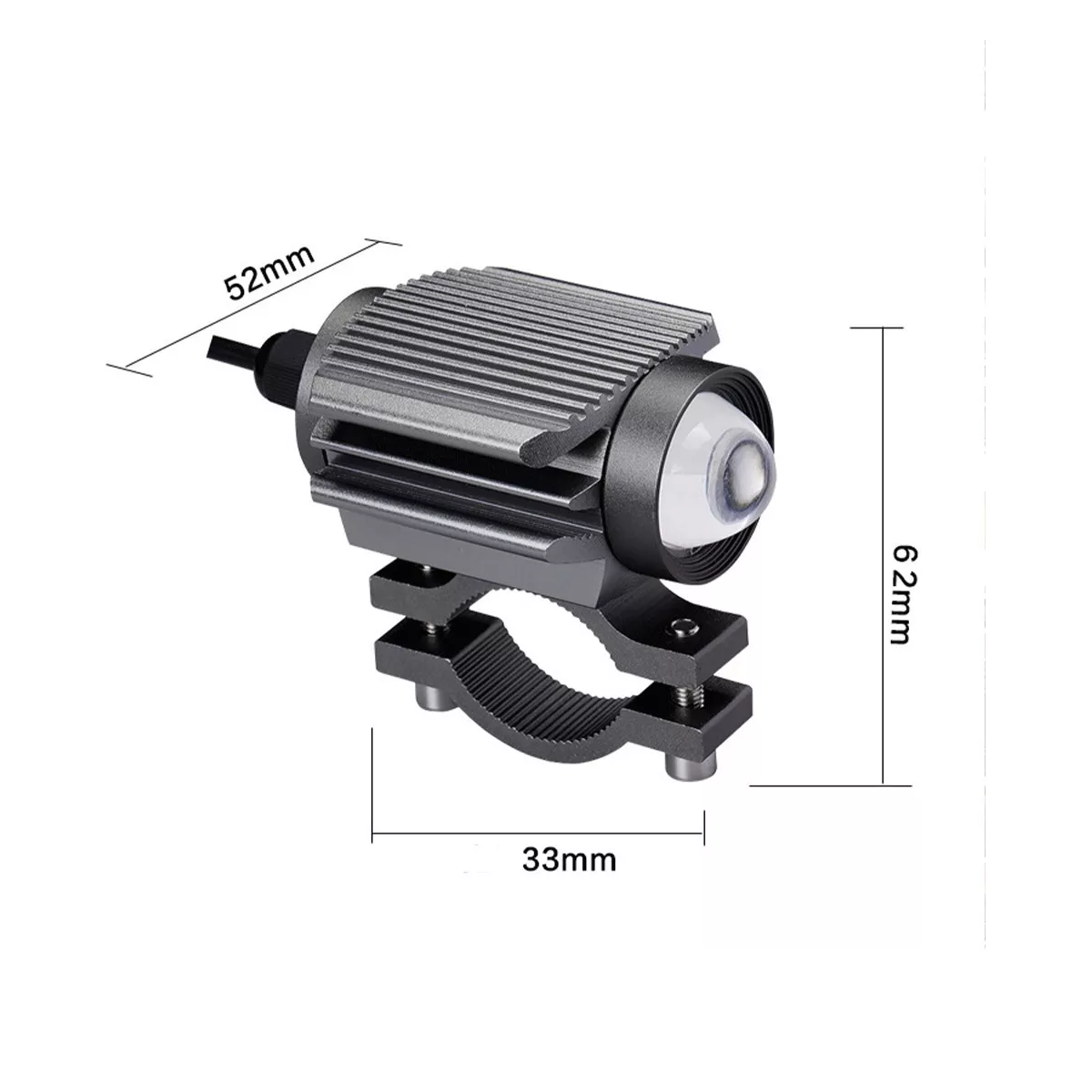 Par Faro Led Exploradora Laser Blanco Amarillo Estrobo Moto