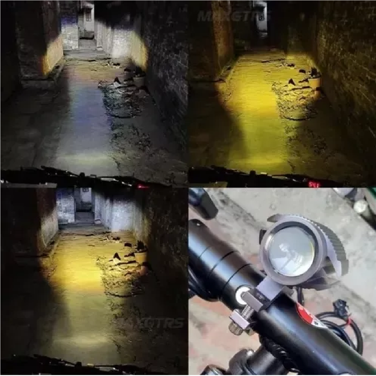 Par Faro Led Exploradora Laser Blanco Amarillo Estrobo Moto