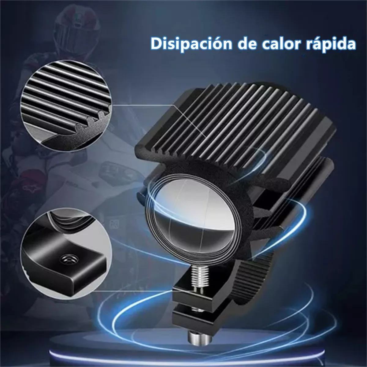 Par Faros Luces Led Para Motos Auto Doble Color Impermeable