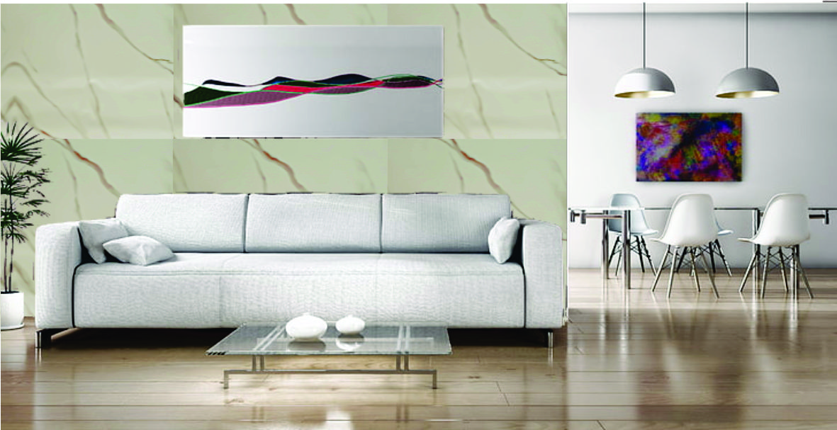 Panel Decorativo Estilo Mármol Blanco 1pza 60cm X 60cm Pm08