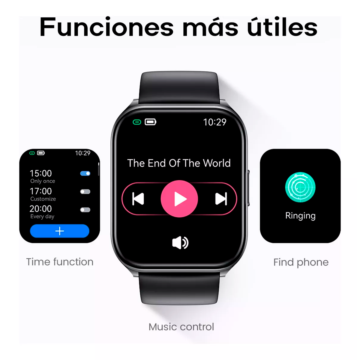 Smartwatch Haylou Smart Watch 2 1.69", de silicona Reloj Inteligente