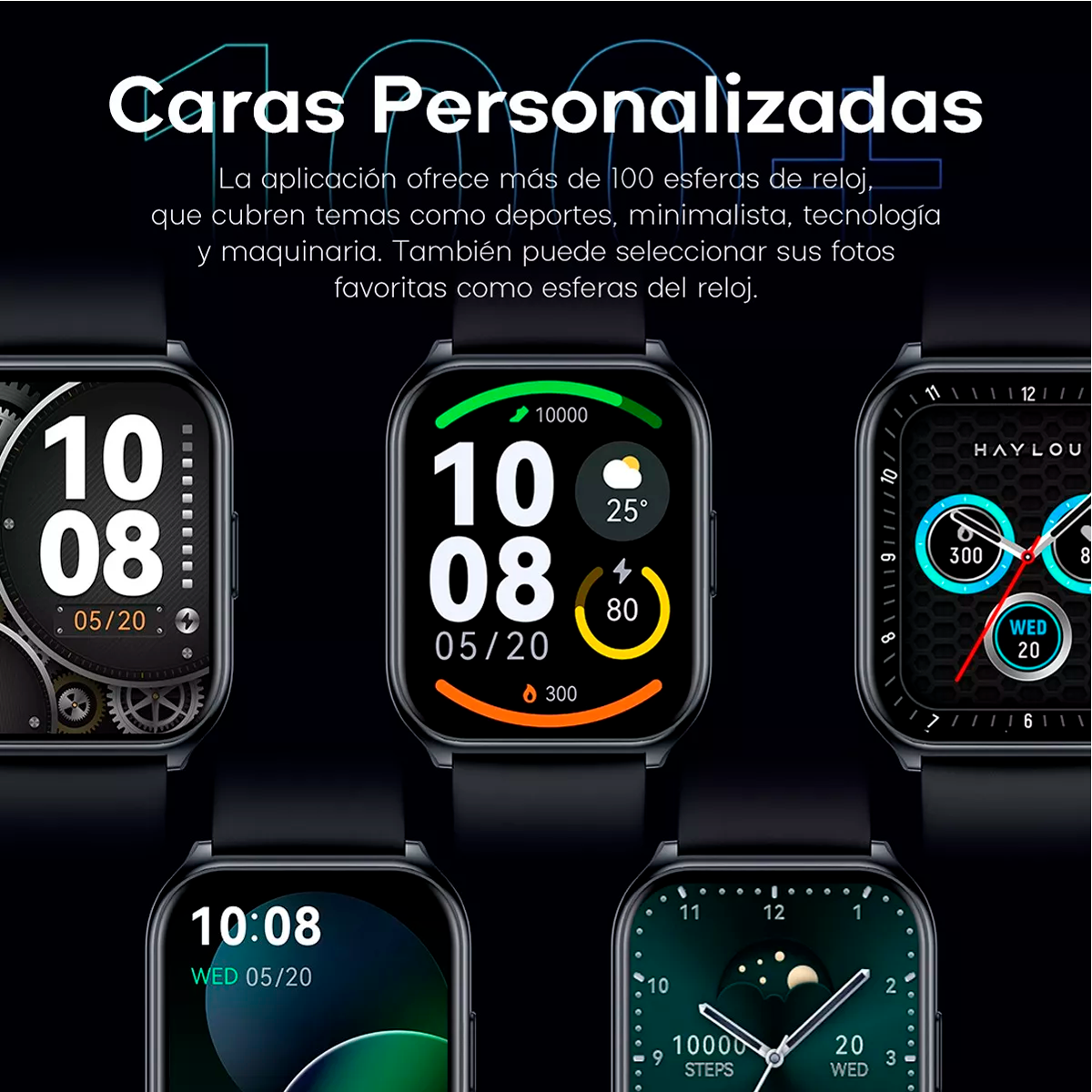 Smartwatch Haylou Smart Watch 2 1.69", de silicona Reloj Inteligente