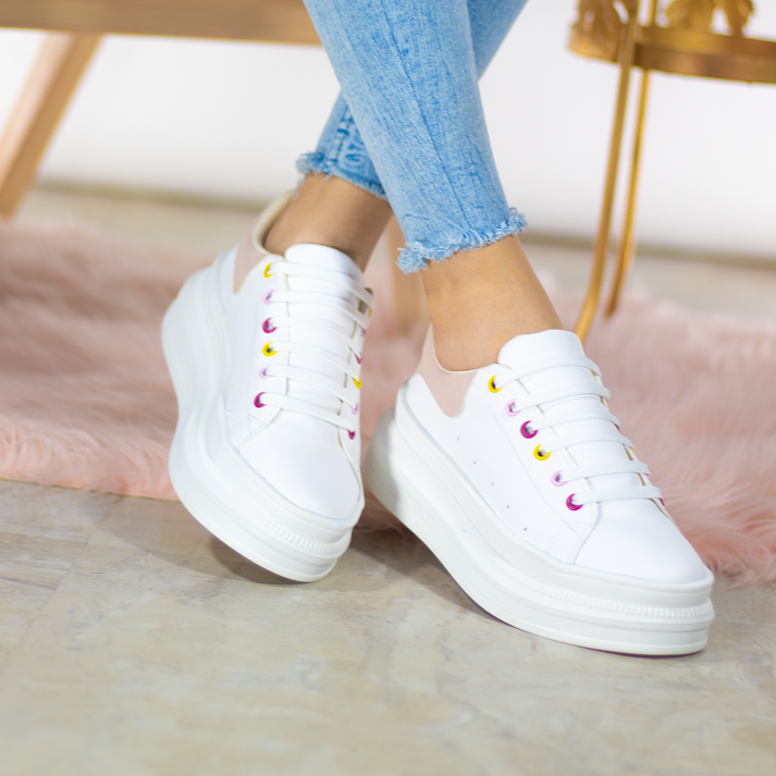 Urus Colors | Tenis combinado suela ancha mujer