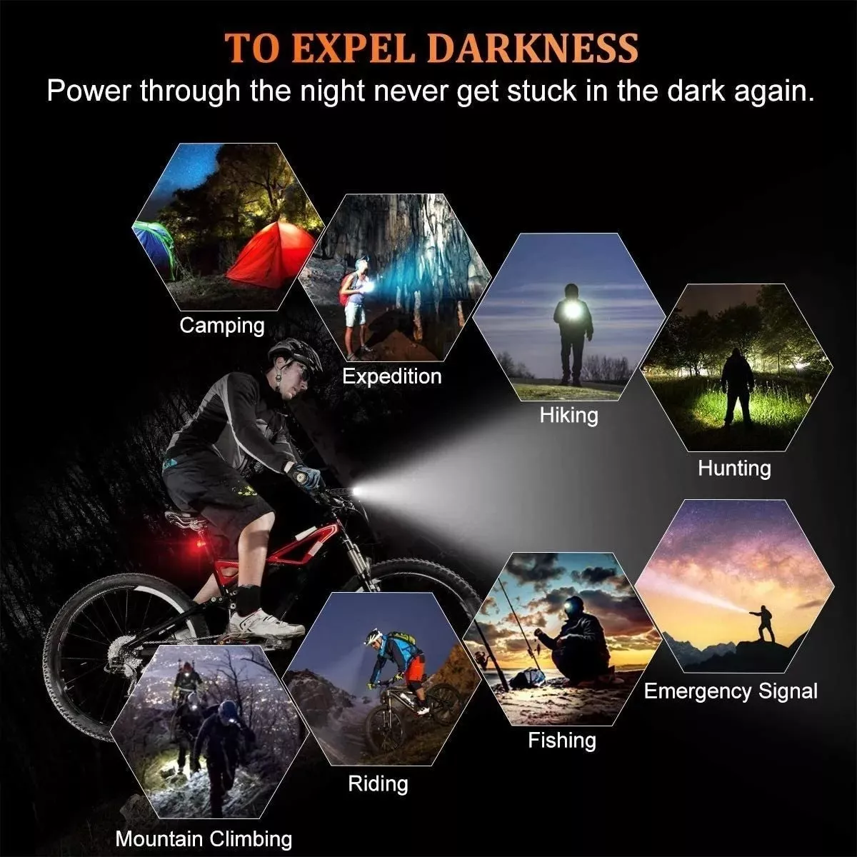 Lámpara Led L2 Recargable 1000 Lm Impermeable Para Bicicleta