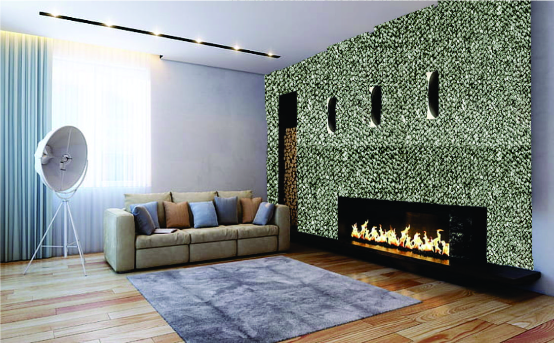 Panel Decorativo Estilo Alfombra Gris 1pza 60cm X 60cm Pm12