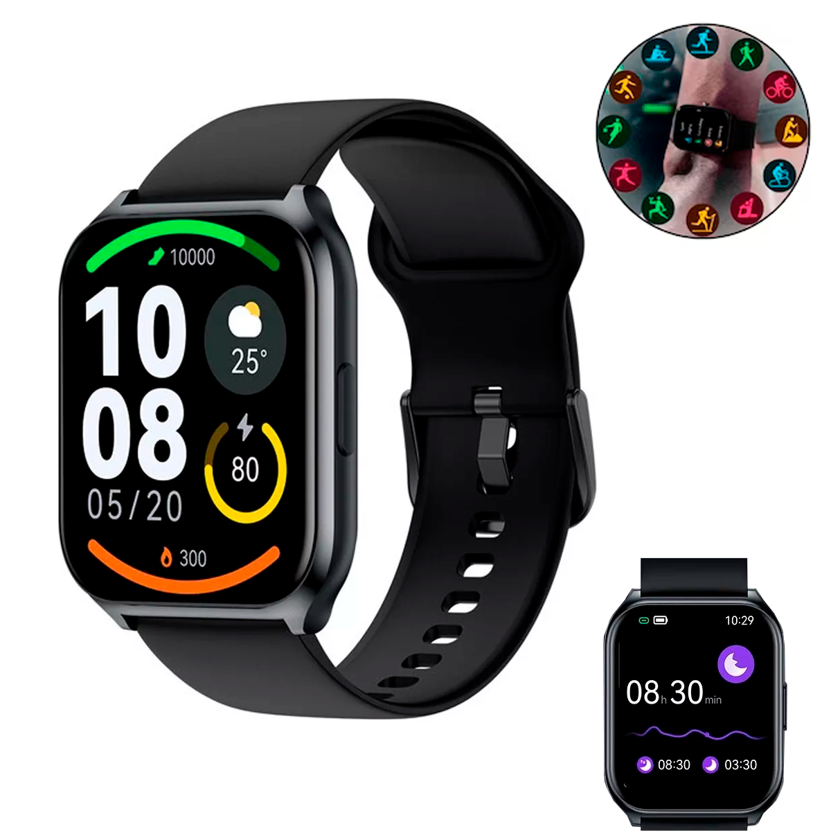 Smartwatch Haylou Smart Watch 2 1.69", de silicona Reloj Inteligente