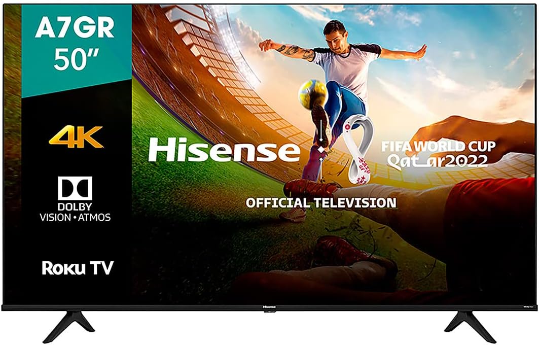 Pantalla 50 Pulgadas Hisense LED Smart TV Roku 4K Ultra HD 50A7GR