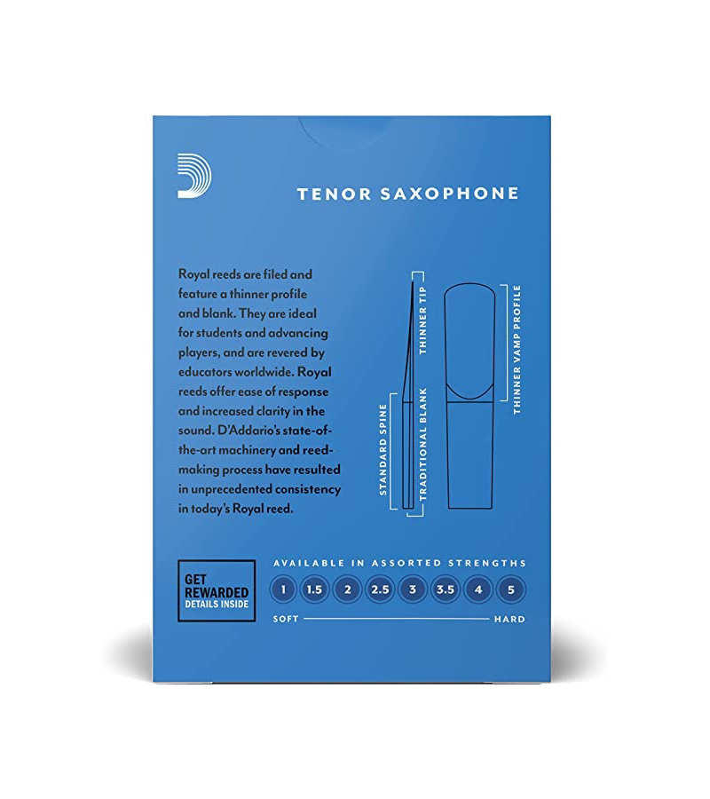 Caña Rico Royal RKB1025 P/Saxofón Tenor 2.5